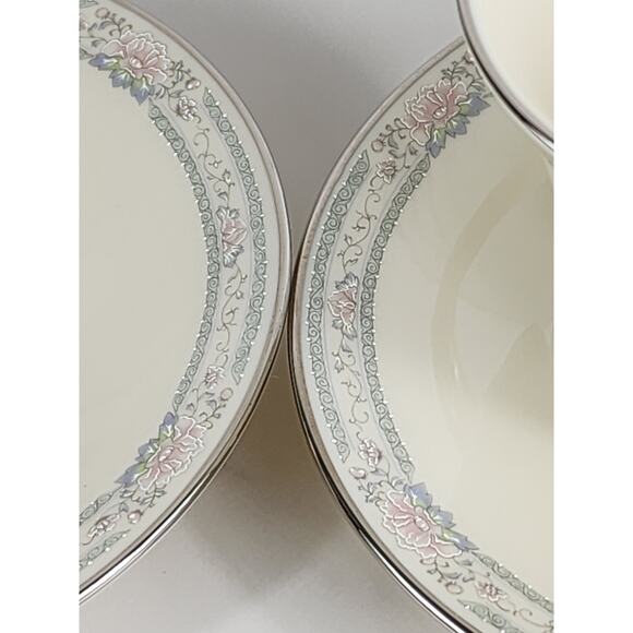 Lenox Charleston China Tea Cup Saucer Porcelain Ivory Year 90s Dinnerware USA x3 - Picture 9 of 16